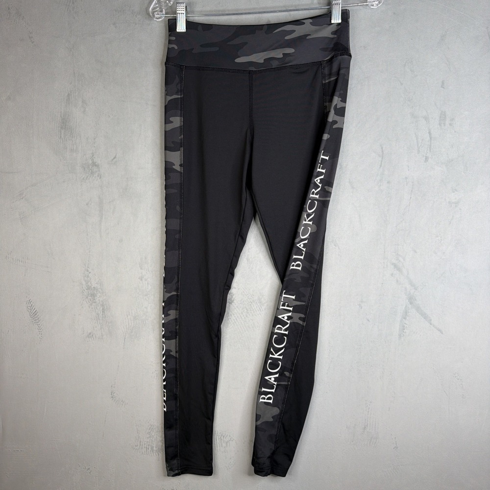 Blackcraft Cult Leggings Women S Black Camo High Rise Gothic Athletic